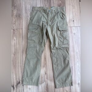 Carhartt Carpenter Relaxed Fit Twill Work Pants Men's Size 34x30 Khaki Workwear